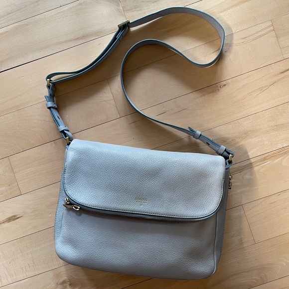 Fossil - Preston Flap Crossbody Bag Powder Blue - Picture 2 of 10